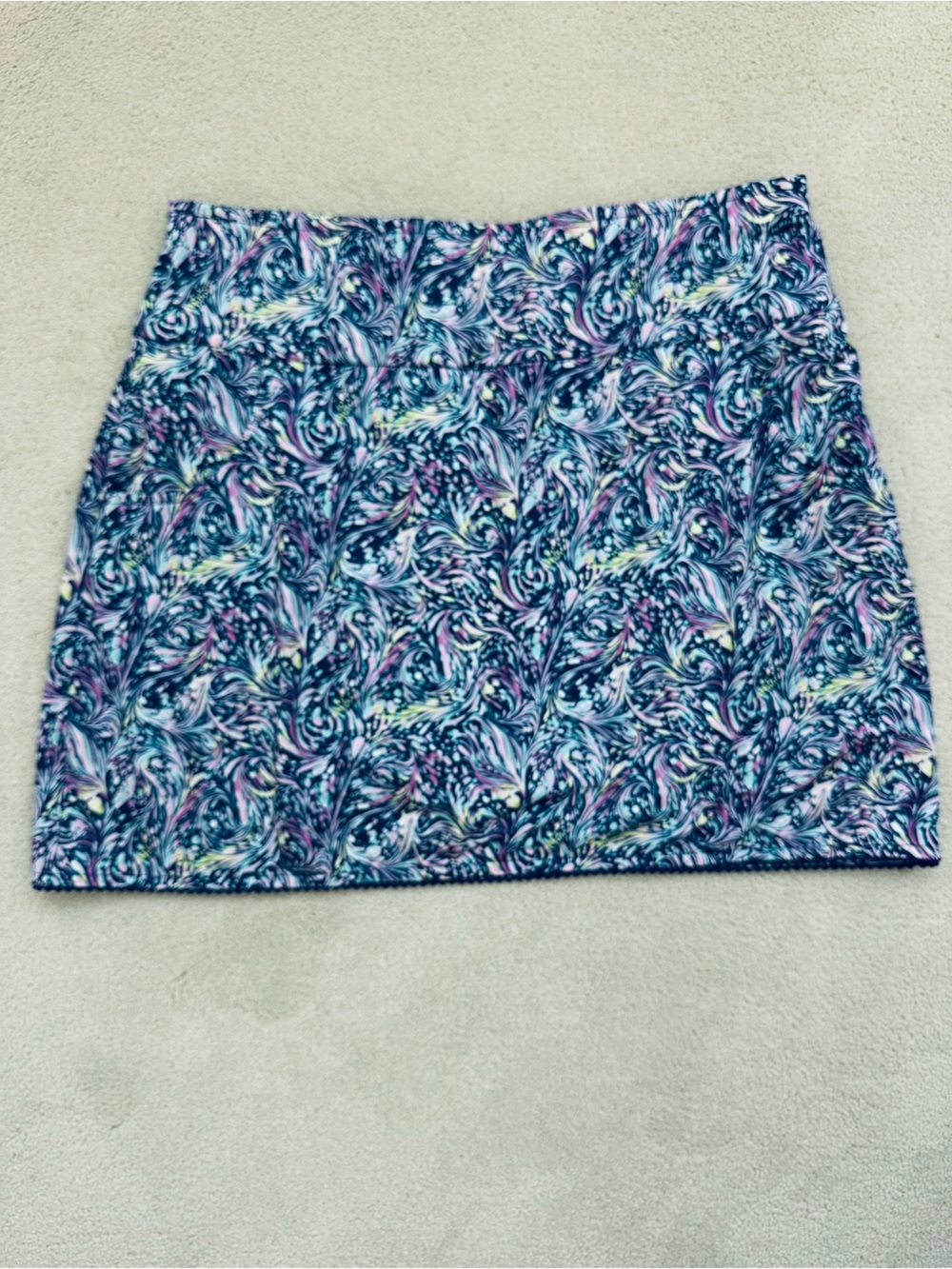 EP New York Abstract Multi-Color Printed Golf Skort | Size Large